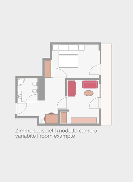 Room plan of the Ifinger Suite