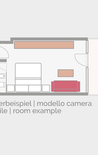 Room plan of the Comfort Double Room