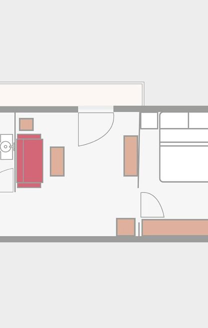 Room plan of the Mutspitz Suite