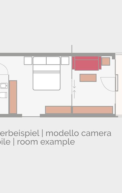 Room plan of the Etschtal Suite