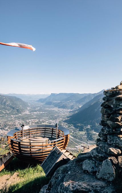 Cosa fare a Tirolo vicino Merano: la piattaforma panoramica Hochmuth